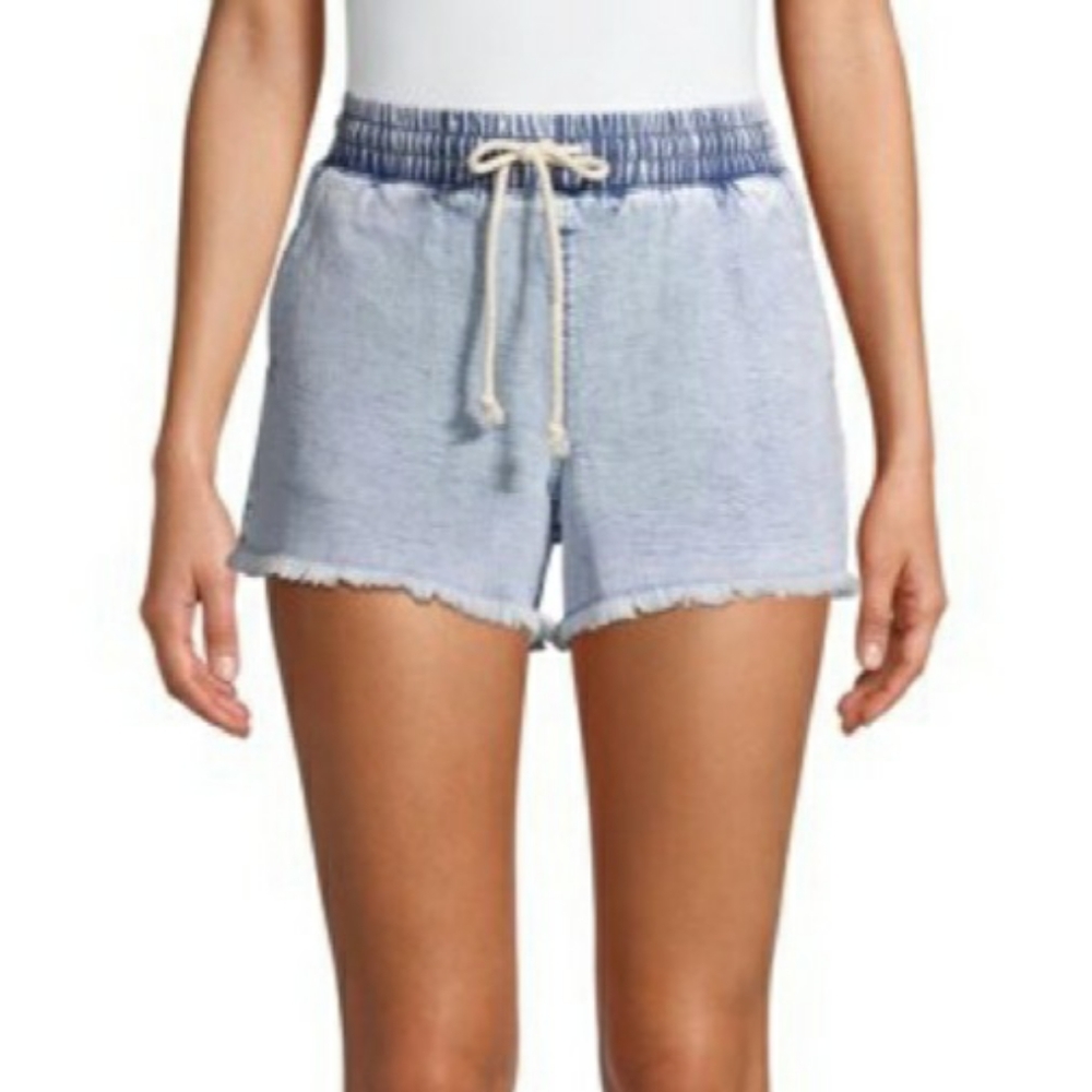 Stone wash denim shorts XS